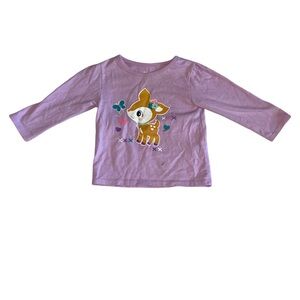 Garanimals long sleeve purple shirt reindeer 6-9months